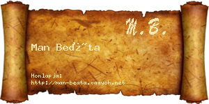 Man Beáta névjegykártya